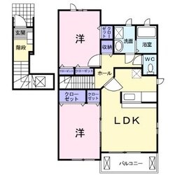 尾張星の宮駅 徒歩11分 2階の物件間取画像